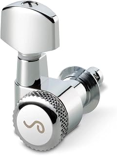 Schaller M6 Pin SMB SL Locking Mechanism Set of 6 Left for Electric Guitar Finish: Chrome, 10030220.01.50