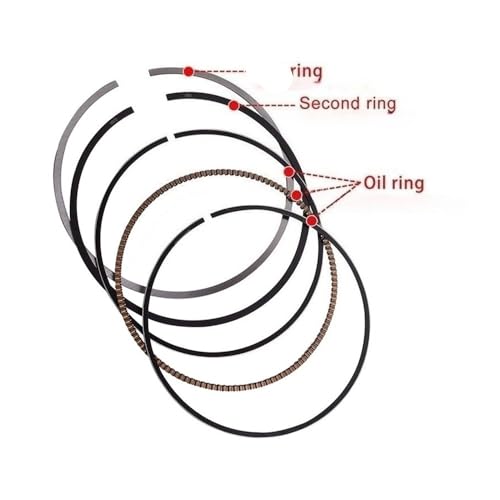 Segments piston moto 76mm pour stopper la consommation d'huile sur CB300F