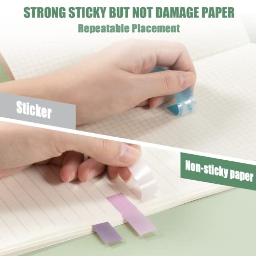 Ztml Sticky Tabs 1200 Pieces Book Tabs, Morandi Sticky Note Tabs, Writable And Repositionable Page Makers, Index Tabs For Annotating Books, Page Tabs, Books Flags #TOP2