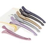 💗【Langlebig & Ästhetisch】-- Der obere Teil unserer Haarclips ist aus robustem Kunststoff gefertigt, während der untere Teil mit buntem eloxiertem Aluminium aufgerüstet wurde, was zu einem rostbeständigen und ästhetisch ansprechenden Finish führt, das nicht leicht verblasst. Perfekte abteilklammern friseur für Friseure zum Stylen und Abteilen.
