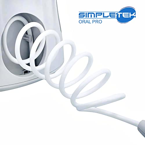 SIMPLETEK - Professionelle elektrische Munddusche mit einstellbarem Wasserstrahl mit 7 austauschbaren Köpfen mit 600 ml Tank – Bild 6