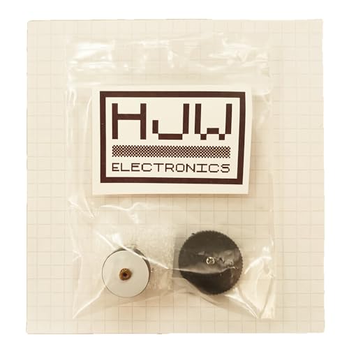 Switched Radio Volume Control Potentiometer & Black Thumbwheel Knob, B5K Linear Pot