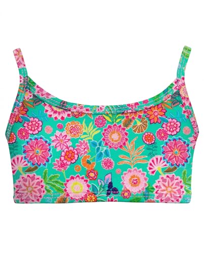 Image of City Threads Girls Bikini Top Only UPF 50+, Bathing Suit Top for Girls, Made in the USA