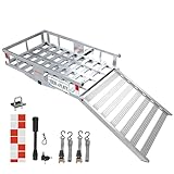 Mockins 50'x29'x8' Aluminum Trailer Hitch Cargo Carrier with Ramp for Wheelchair |...