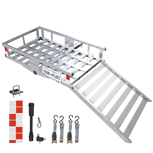 Mockins Aluminum Hitch Carrier with Ramp
