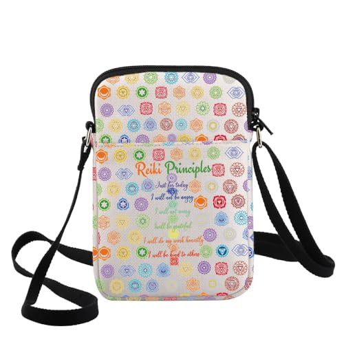 G2TUP Reiki Master Crossbody Bag Reiki Chakra Healing Gift Reiki Principles Shoulder Bag Reiki Master Merch
