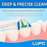 Oral B Compatible Toothbrush Brush Heads – 100% Replacement Fit for Braun Oral B Pro, Vitality, Smart, Genius Electric Toothbrushes – Precision Clean and Plaque Removal - 4 Pack - Image 3