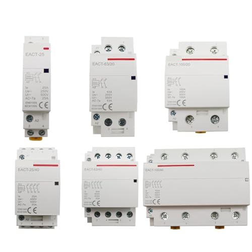 Contacteur de commutateur maison et hotel EACT-25 2P 16A 2NC rail Din AC 220V