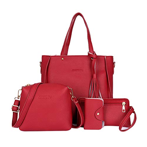 kowaku 3x 4 em 1 Bolsas Femininas de Couro Bolsa Impermeável Bolsa de Ombro para Trabalho