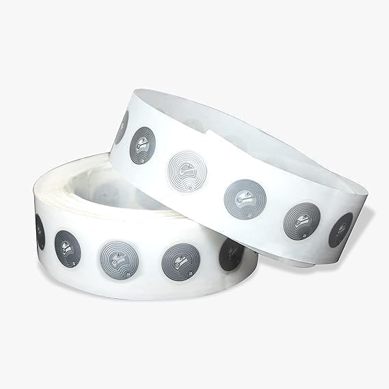 RFID Stickers Programmable RFID Sticker RFID Tags iPhone RFID Tags Adhesive RFID Chip Compatible with Android & iPhone 504 Bytes Memory (Qty - 5)