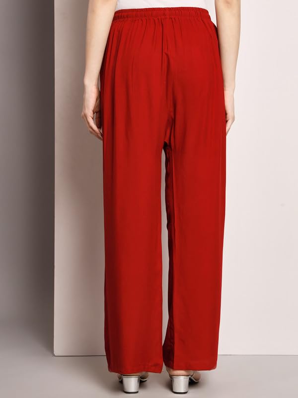 Image of Soft Colors Women Regular Fit Pocket Palazzo