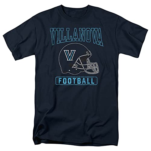 Villanova University Official Football Helmet Unisex Adult T Shirt, Navy, 3X-Large