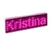 Produktbild Sertronics LED Name Tag, 11x44 Pixel, USB, unifarben, programmierbar über USB, pink