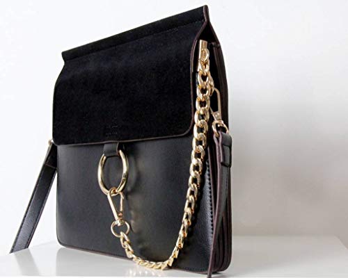SASSYCLASSY, Borsa a tracolla donna nero nero