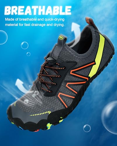 Image of Hike Barefoot Shoes Women Men,Wide Toe Water Shoes 2025 New Breathable Grounded Footwear Non-Slip Fashion Hiking Shoe for Walking Swim Pool Beach Outdoor Water Sports