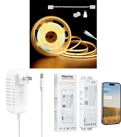 Tira LED COB PAUTIX 6.1 m Blanco cálido 3000K miniatura 1