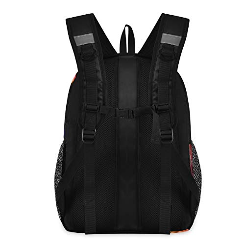 Kids Backpack Fire Rainbow Dragon Three Layer Arc Bookbag for Boys Girls Elementary School Casual Travel Bag Laptop Daypack3