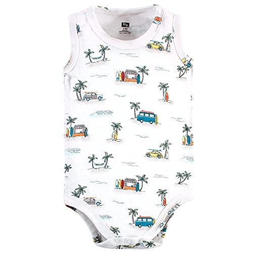 Image of Hudson Baby Unisex Baby Cotton Sleeveless Bodysuits