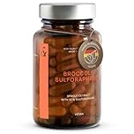 Broccoli Sprout Extract - 100mg Sulforaphane per Serving - Vegan - Antioxidant Supplement - Broccoli Powder Rich in Vitamins and Minerals - 60 Capsules - Made in Germany
