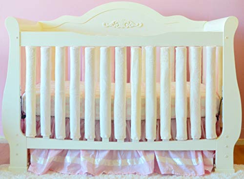 Pure Safety Vertical Crib Liners in Luxurious Cream Minky 38 Pack - Thumbnail 5
