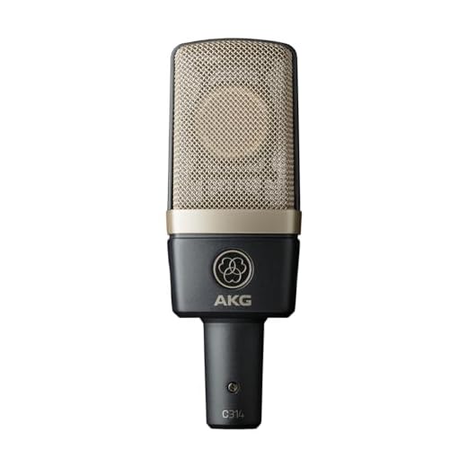 AKG C314 Nuevo Profesional multipatrón Condensador micrófono, Negro