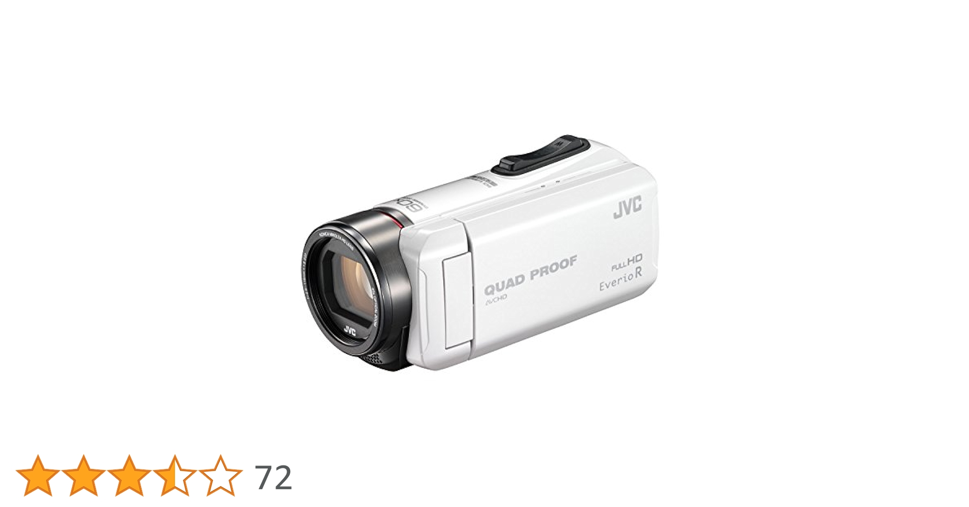 JVC Everio ビデオカメラ ホワイト JVC Camcorder Everio R Waterproof 5m Dustproof Wi-Fi 22.9MP