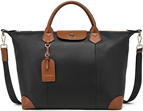 BOSTANTEN Travel Bag for Women Leather Duffle Bag Business Tote Bag Overnight Weekender Bag Oversized Duffel 7 BOSTANTEN Travel Bag for Women Leather Duffle Bag Business Tote Bag Overnight Weekender Bag Oversized Duffel
