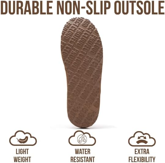 Project Cloud Mens Slippers 100% Genuine Leather and Genuine Shearling Lining – House Slippers for Men with Memory Foam Insole – Lightweight & Non Slip Mens House Shoes - Image 6