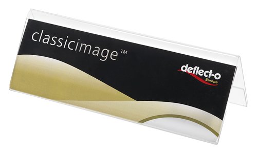 Deflecto A6 Landscape Desktop Name Holder, 778901