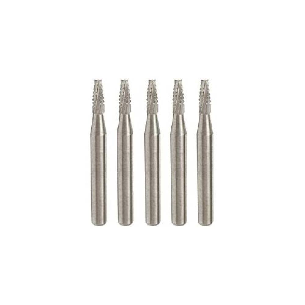 5pc Drill Bits Tapered Carbide Auto Glass Windshield Rock Chip Resin Repair Kit, Extra Long Life, Made in USA