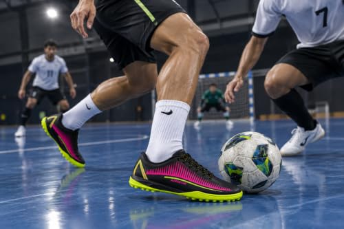Image of Aerostar Mens Futsal /TURF Football Shoes Elite Performance Futsal Shoes With Enhanced Grip Sole, Lightweight Design, And Dynamic Flex Control For Supreme Court Agility And Precision Footwork for Men /Boys /Women & Girls