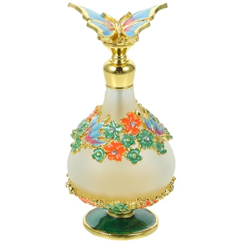 UKCOCO Flacons de Parfum Vides Rechargeables en Verre 25 Ml Uniques et Brillants Stockage et L'emballage de Parfum, Bouteilles Vintage Adaptées pour Huiles Essentielles Romarin et