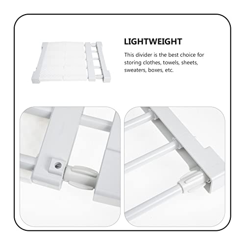 KOMBIUDA Closet Tension Shelf Household Wardrobe Shelf Expandable Rack for Wardrobe