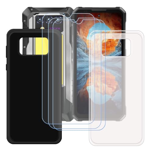 BMPNLSZ �u���b�N+�������V�F���K�p Oukitel WP100 Plus�p+[3]HD�����K���X�V���J�Q���V�F�� | HD�����K���X�V���J�Q���V�F��TPU�ی�o�b�N�V�F���ėp�V�F��-Oukitel WP100 Plus�p�X�N���C�u�h�~�ی�J�o�[(6