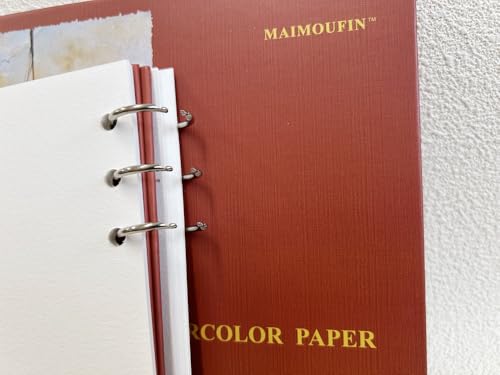 Papel acuarela 100% algodón MAIMOUFIN con textura prensada 5