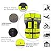 OPLERAI Safety Vest Reflective Construction Vests with 7 Pockets and Zip High Visibility Vest for Men Hi Vis Mesh Work Vests Meet ANSI/ISEA 107-2020 Class 2(Yellow XL)