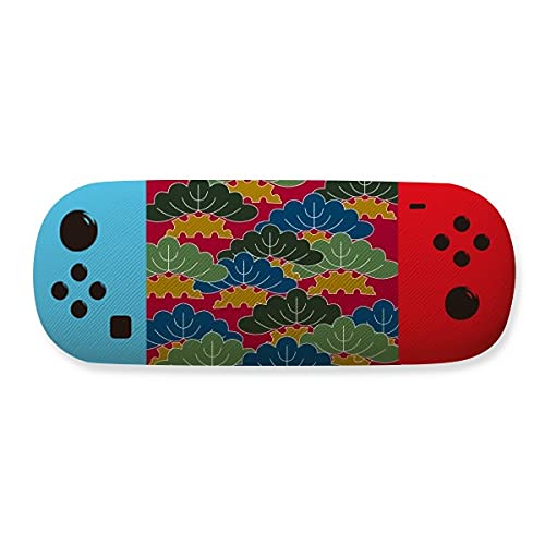 Étui de rangement pour lunettes contre rayures motif feuilles japonaises