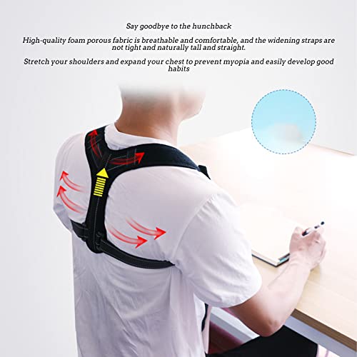 Orthèse de correction de posture invisible et légère pour le dos, couleur noir - 2