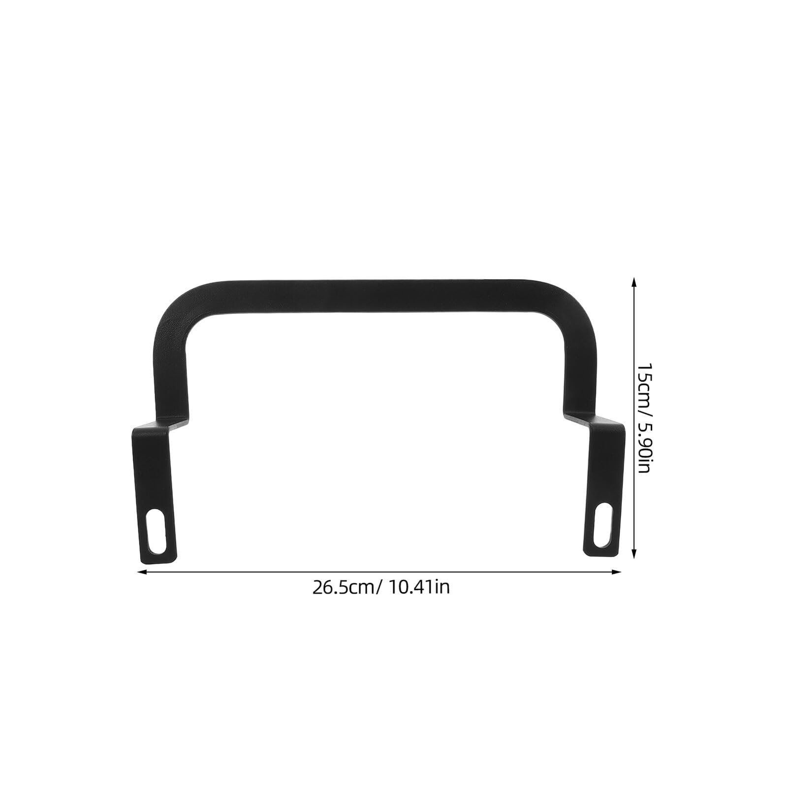 Lot de 4 Barres de Maintien de Matelas Antidérapantes en Fer Noir 20X50X265 MM pour Cadre de Lit Supports Métalliques Pare-Chocs de Ridelle Butées de Glissement pour Literie