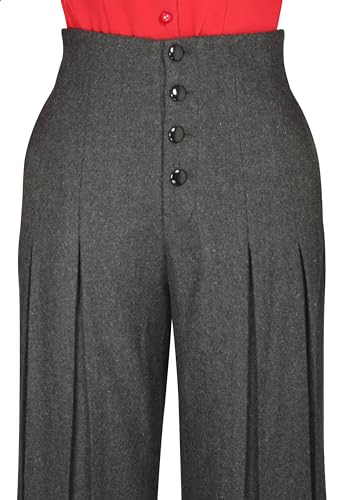 CHIC STAR Womens Wool Pleated Pants4