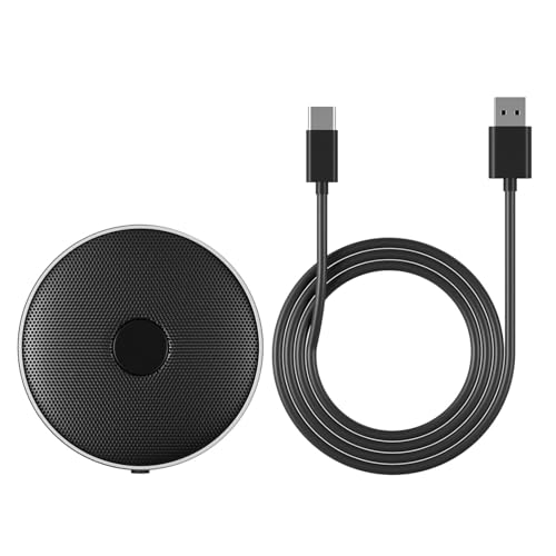 carotoe Microphone omnidirectionnel USB pour PC et ordinateur portable avec son clair pour les conférences et le streaming en ligne