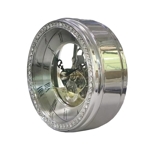Reloj de escritorio de 100 mm de diámetro con cara transparente de mesa 2