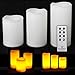 Frostfire Mooncandles - 3 Weatherproof Outdoor and Indoor Candles with Remote Control & Timer