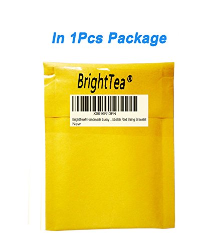 Brighttea Handmade Lucky Knot Oval Bead Red String Bracelet, Good For Wealth And Love, Kabbalah Red String Bracelet #TOP3