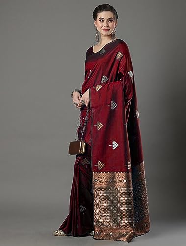 Image of Avantika Fashion Women's Kanjivaram Soft Silk Saree With Blouse Piece