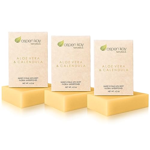 Aloe Vera & Calendula Natural Organic Soap (3-Pack)