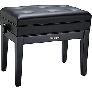 Inconnu Roland RPB-400BK Banc de Piano Finition Noir satiné avec Assise Plastique rembourrée-RPB-400BK, Bois, 1 - Les Beatles, Paul McCartney, John Lennon, RIngo Starr, George Harrison