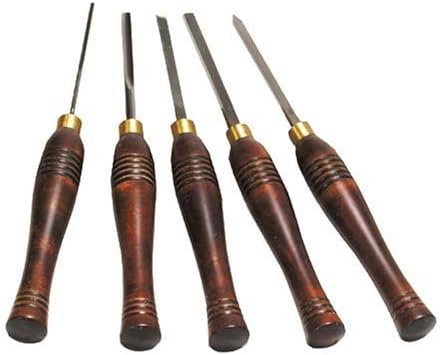 PSI Woodworking LCMINI2 Mini 5-Piece HSS Wood Lathe Chisel Turning Set (Pack of 1)
