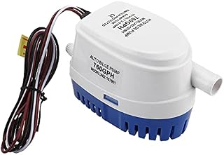 DasMarine 12V Automatic Submersible Boat Bilge Water Pump Built-in Auto Float Switch (760GPH)