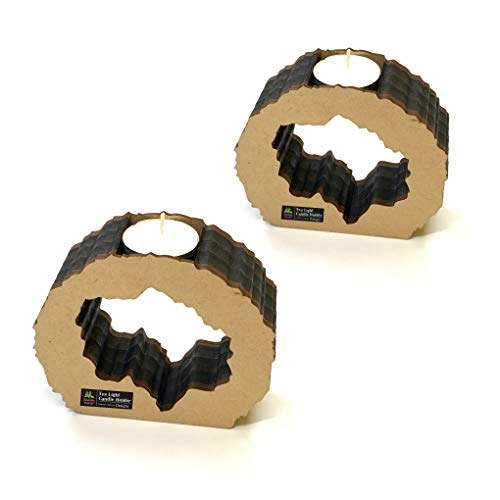 Crystal Geode | Tea Light Candle Holder for Handmade Diwali Gift| Blank | MDF | Pack of 2 | Resin Art | Mandala | Mixed Media | Decoupage-image-44